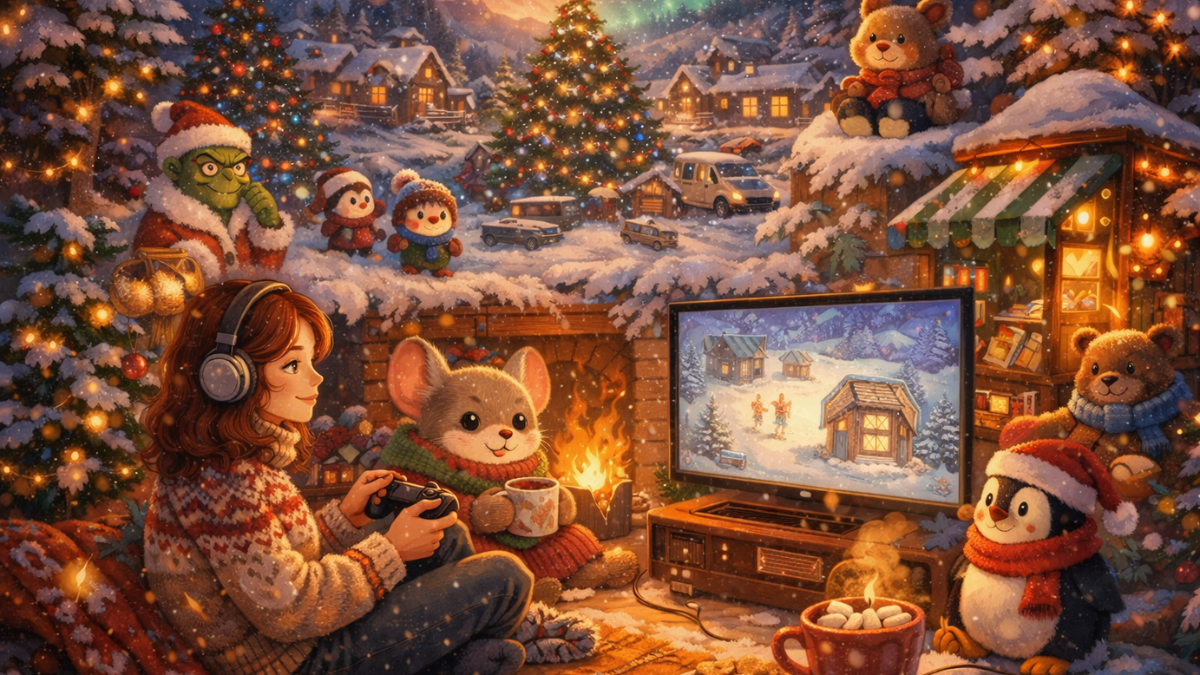 top 10 videojuegos cozy más mágicos y reconfortantes para Navidad.