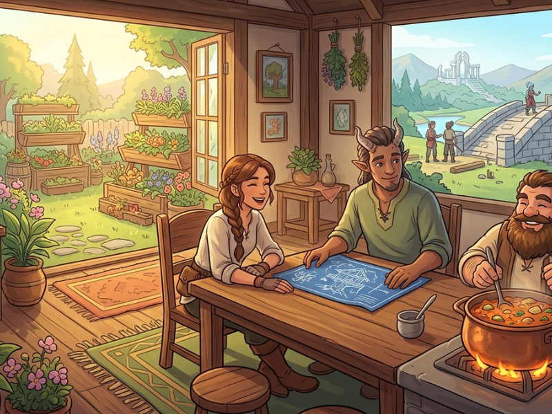 videojuego palia ilustracion.