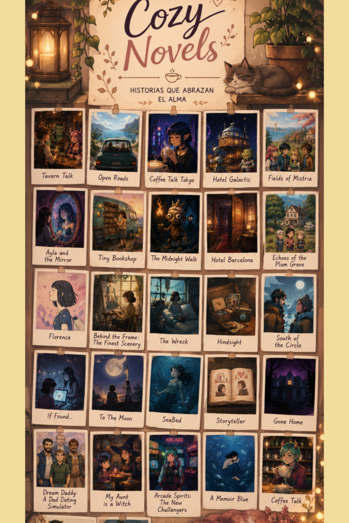 novelas visuales cozy cozy visual novels