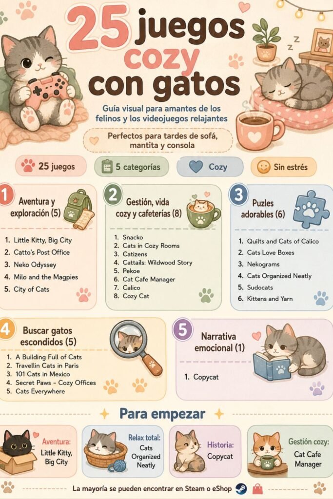 juegos cozy con gatos cozy games with cats